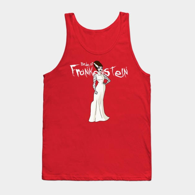 Bride of Frankenstein Tank Top by AndrewKennethArt